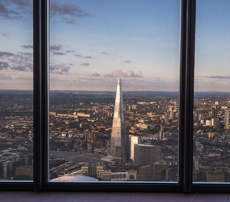 View of the Shard from Horizon 22 viewing platform